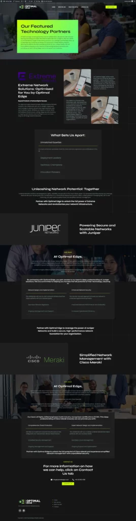 Optimal Edge Business Website